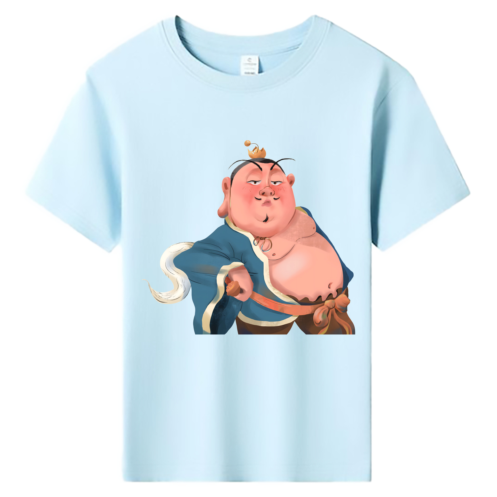 （画像用） Ne Zha 2 ナタ 魔童の大暴れ 綿100％キッズTシャツ（フロントプリント）
